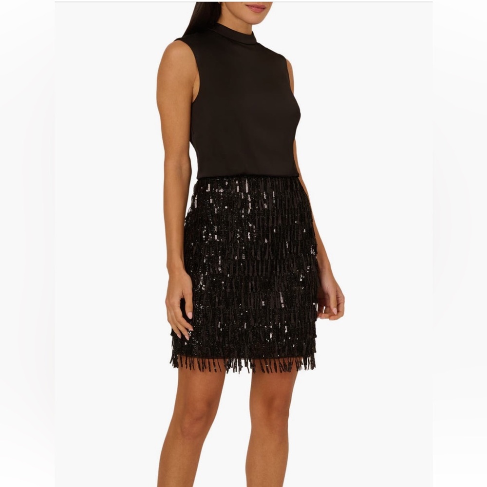 Adrianna Papell Fringe dress. NWT